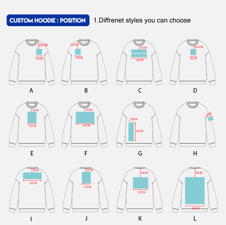 Custom Solid Color Sweatshirt Printing