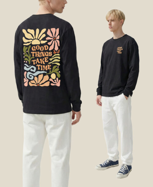 Custom Long-Sleeve T-Shirt Printing