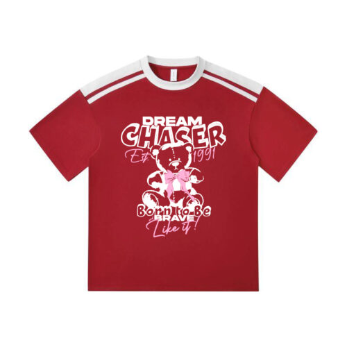 Custom Drop-Shoulder T-Shirt Printing