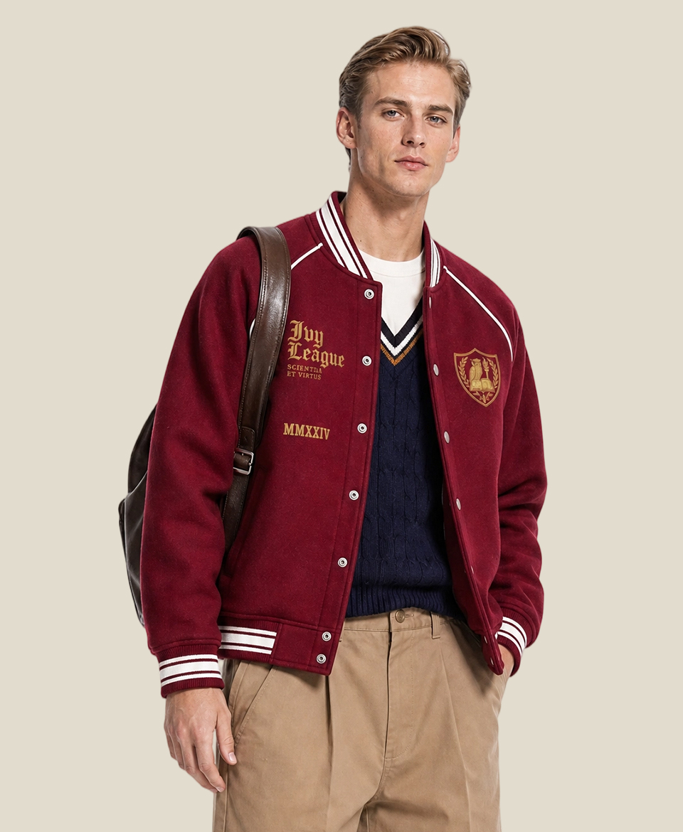 Custom Casual Varsity Jacket Printing