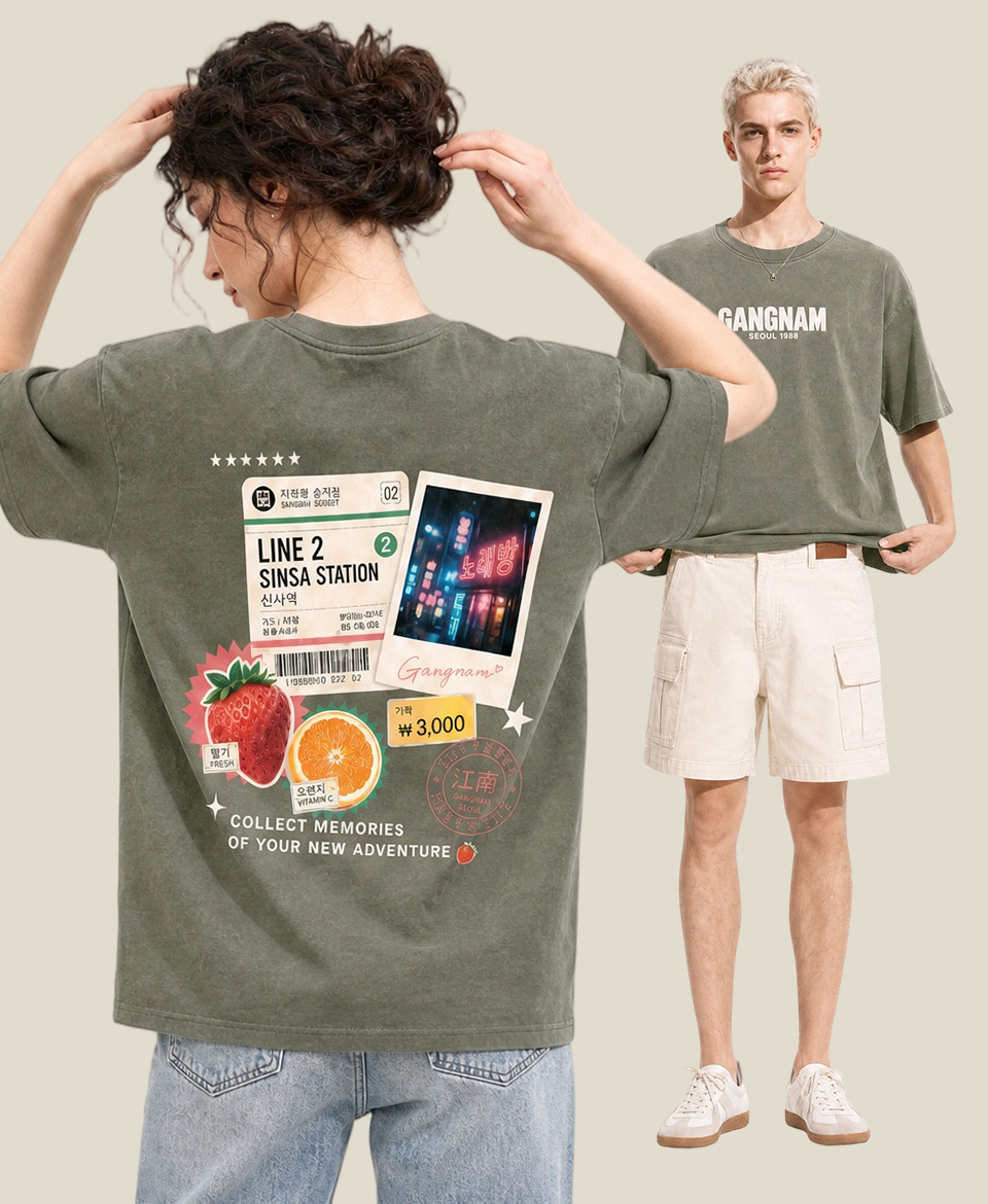 Custom Water-based Vintage T-shirt Printing