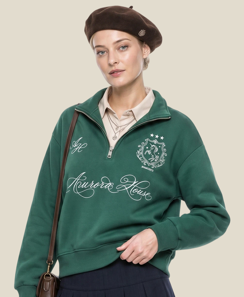 Custom Quarter Zip-up Sweatshirt Printing