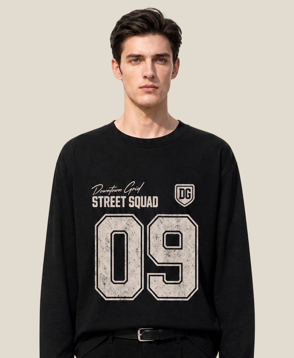Custom Vintage Long-sleeve Tee Printing